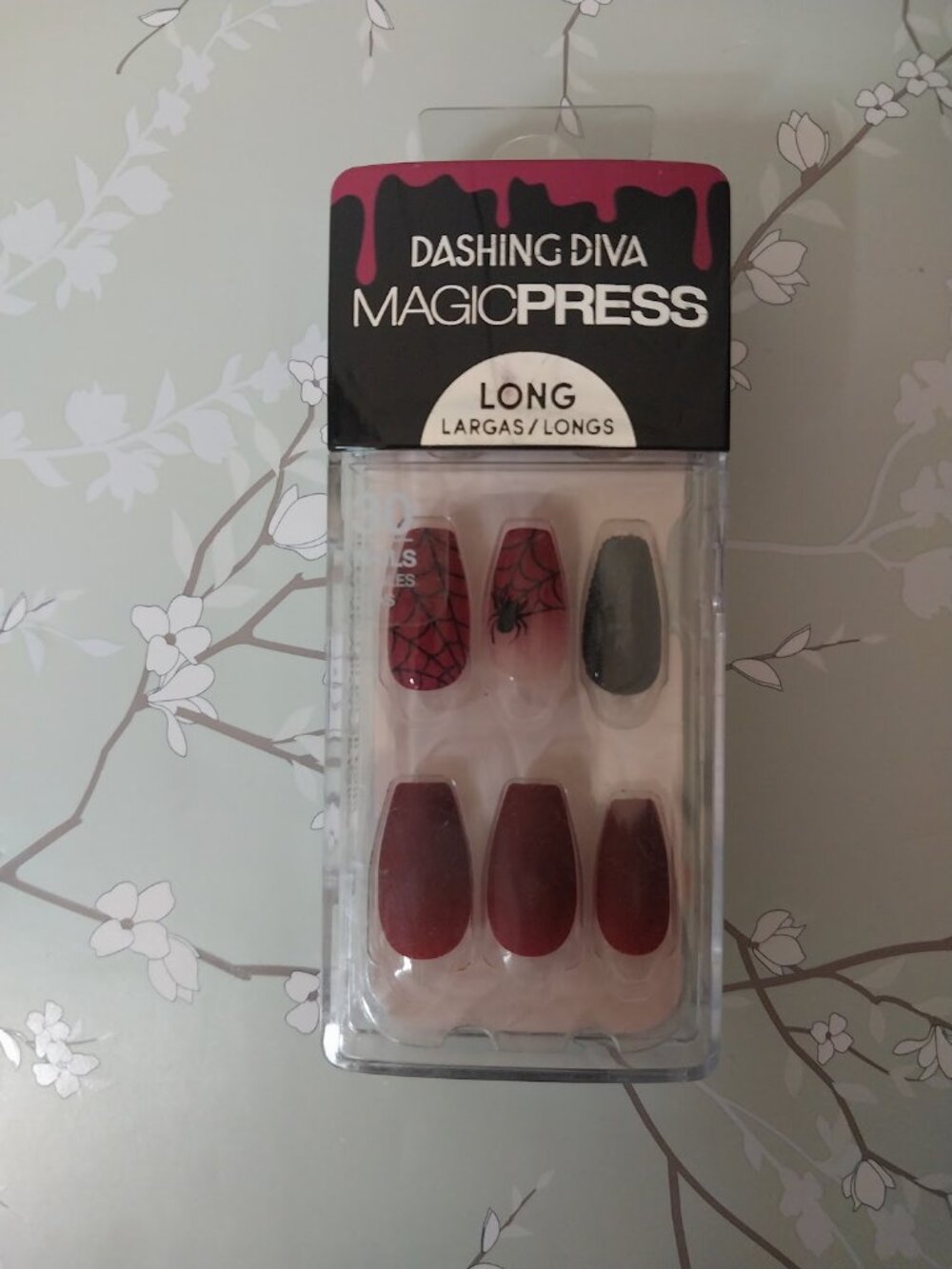 Dashing Diva Spider Long Nails